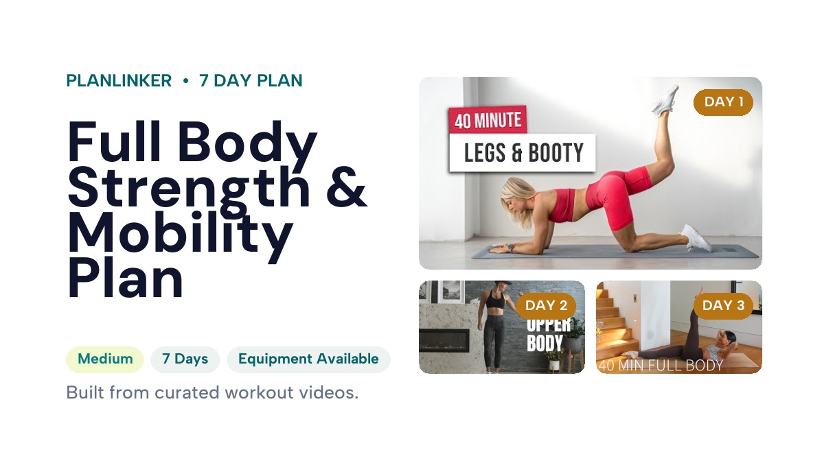 Full Body Strength & Mobility Plan