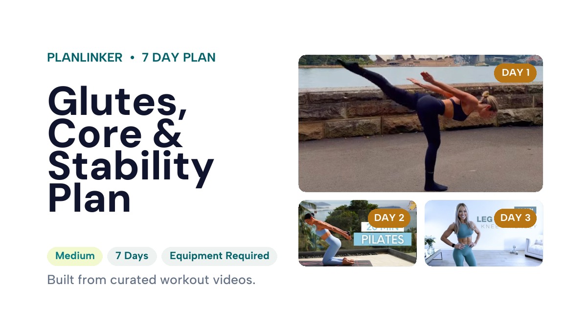 Glutes, Core & Stability Plan