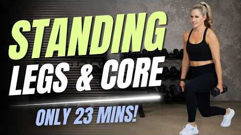 Standing Dumbbell Leg and Core Workout